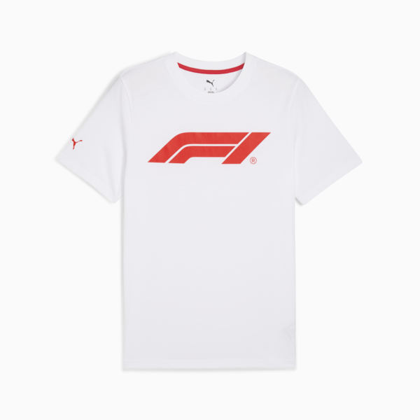 F1® Essentials Logo Tee Men, PUMA White, large-MEX