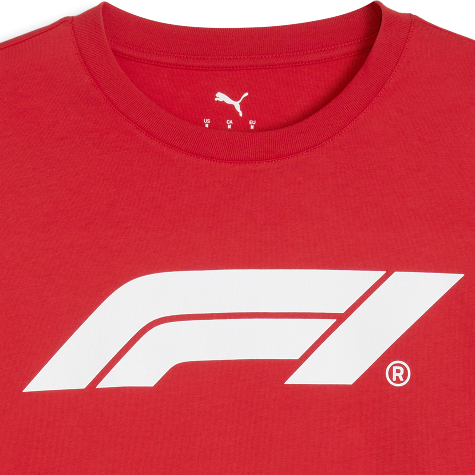 F1® Essentials Logo T-shirt voor Heren, Rood, Maat XL | PUMA