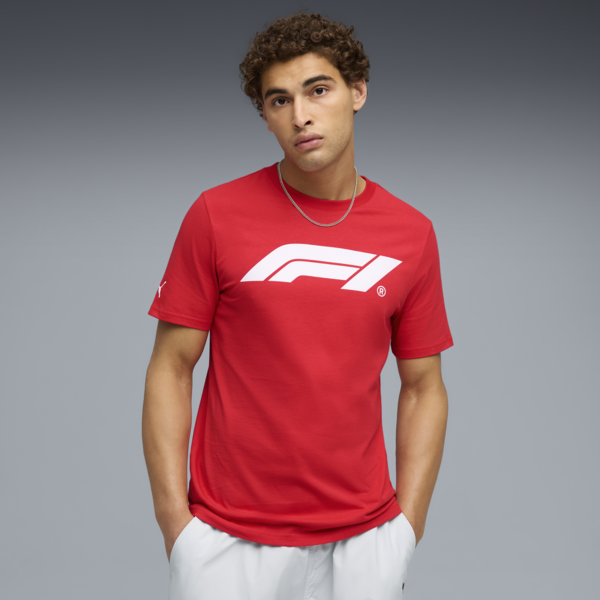 F1® Essentials Logo Tee Men, Pop Red, large-ZAF