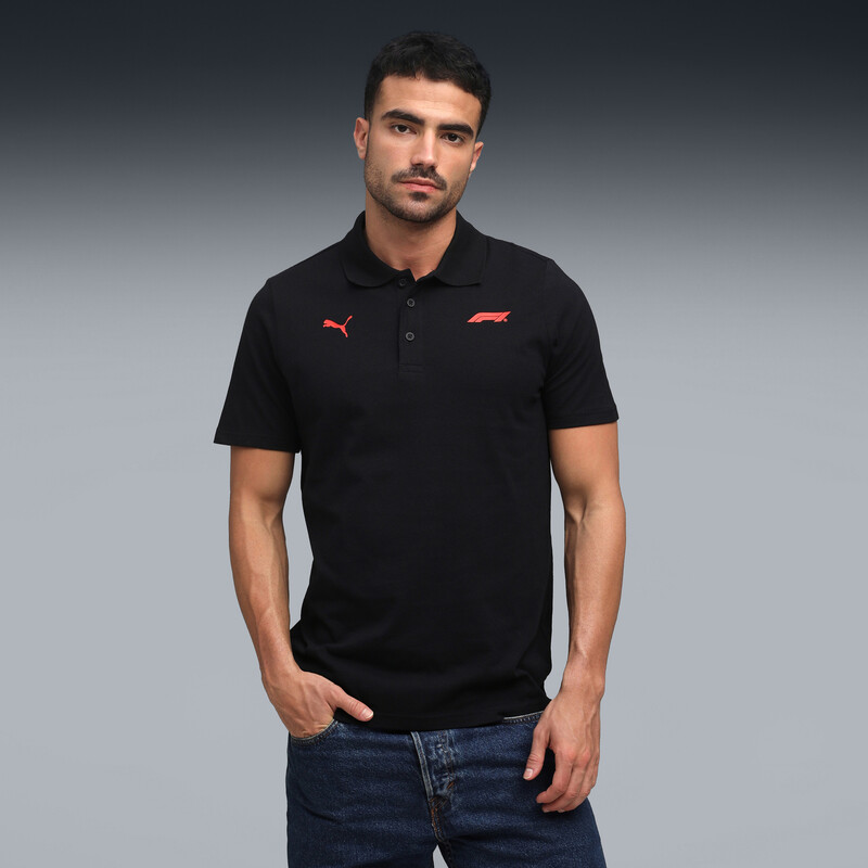 Men's PUMA F1 Essentials Cotton Logo Polo