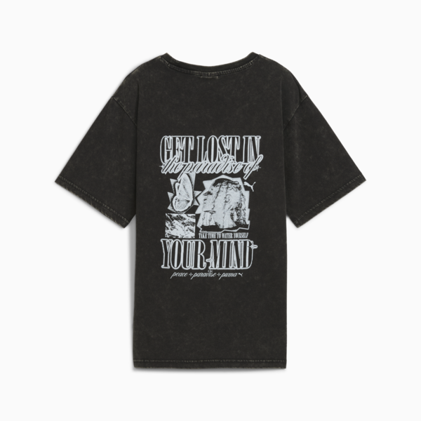 Remera holgada Paradise Mindset Washed para mujer, PUMA Black, large-ARG