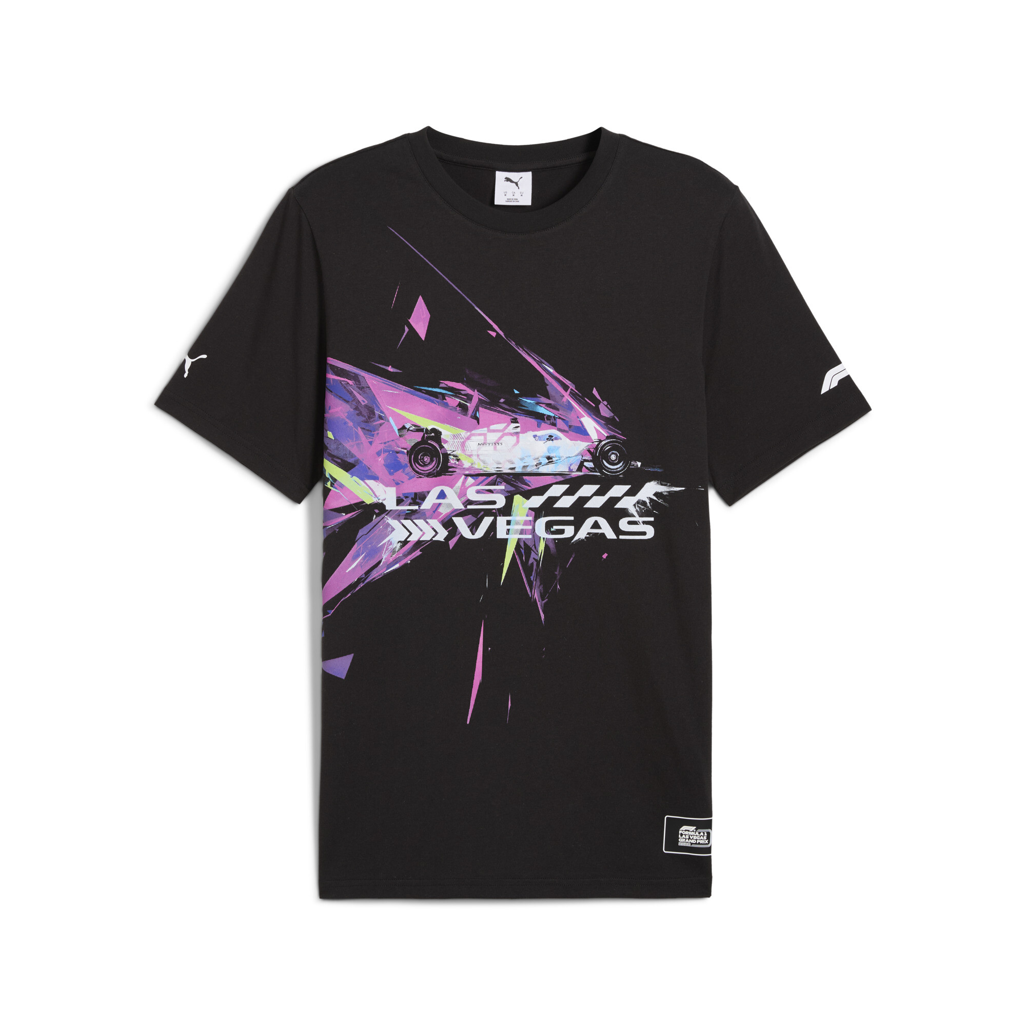 PUMA F1Â® Las Vegas uniseks T-shirt voor Heren, Zwart, Maat XL thumbnail 3