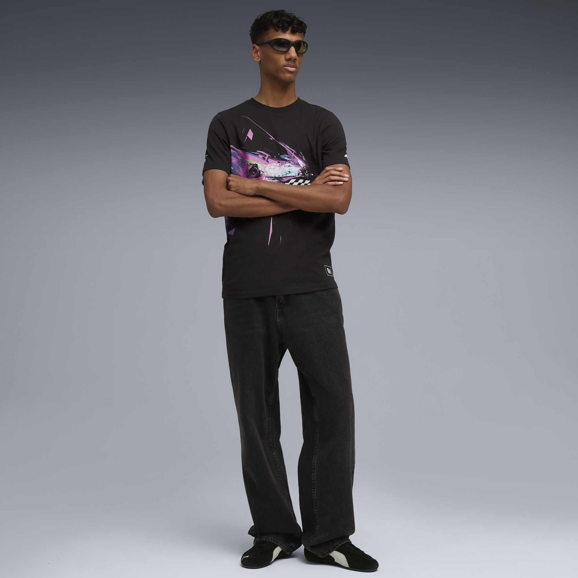 PUMA F1Â® Las Vegas uniseks T-shirt voor Heren, Zwart, Maat XL thumbnail 4