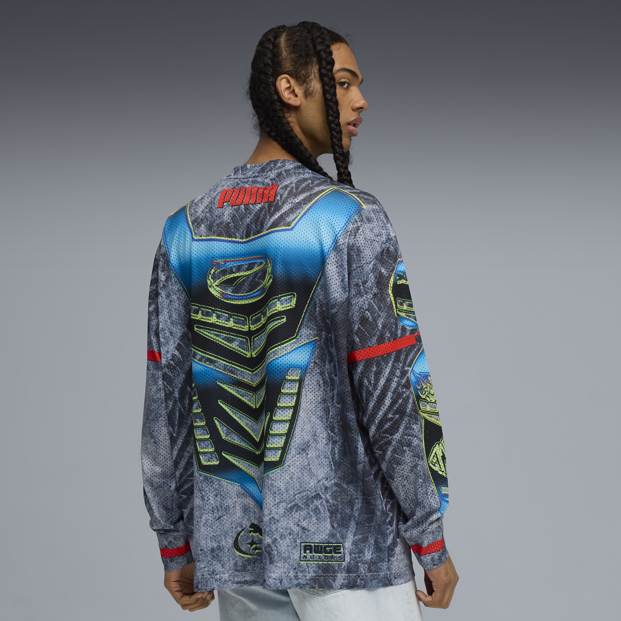 A$AP ROCKY x PUMA Moto Armor uniseks T-shirt met lange mouwen, Wit, Maat XXL thumbnail 5