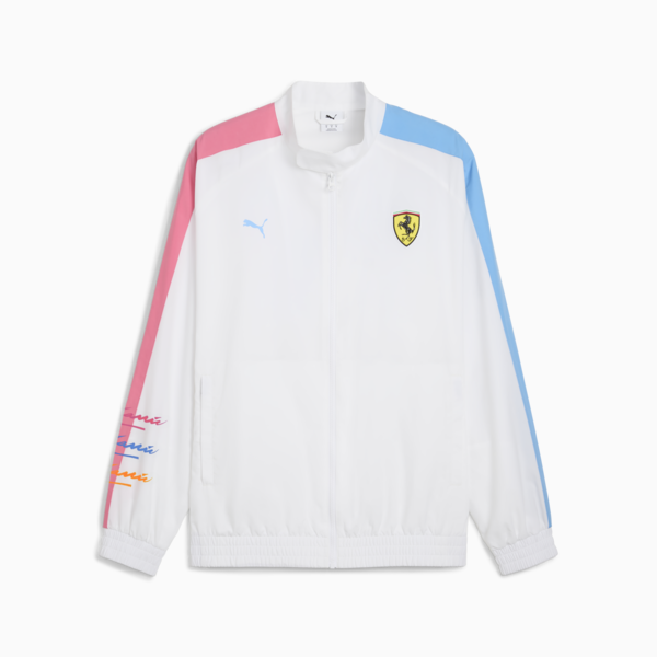 Scuderia Ferrari Miami T7 Jacket Men, PUMA White, large-ZAF