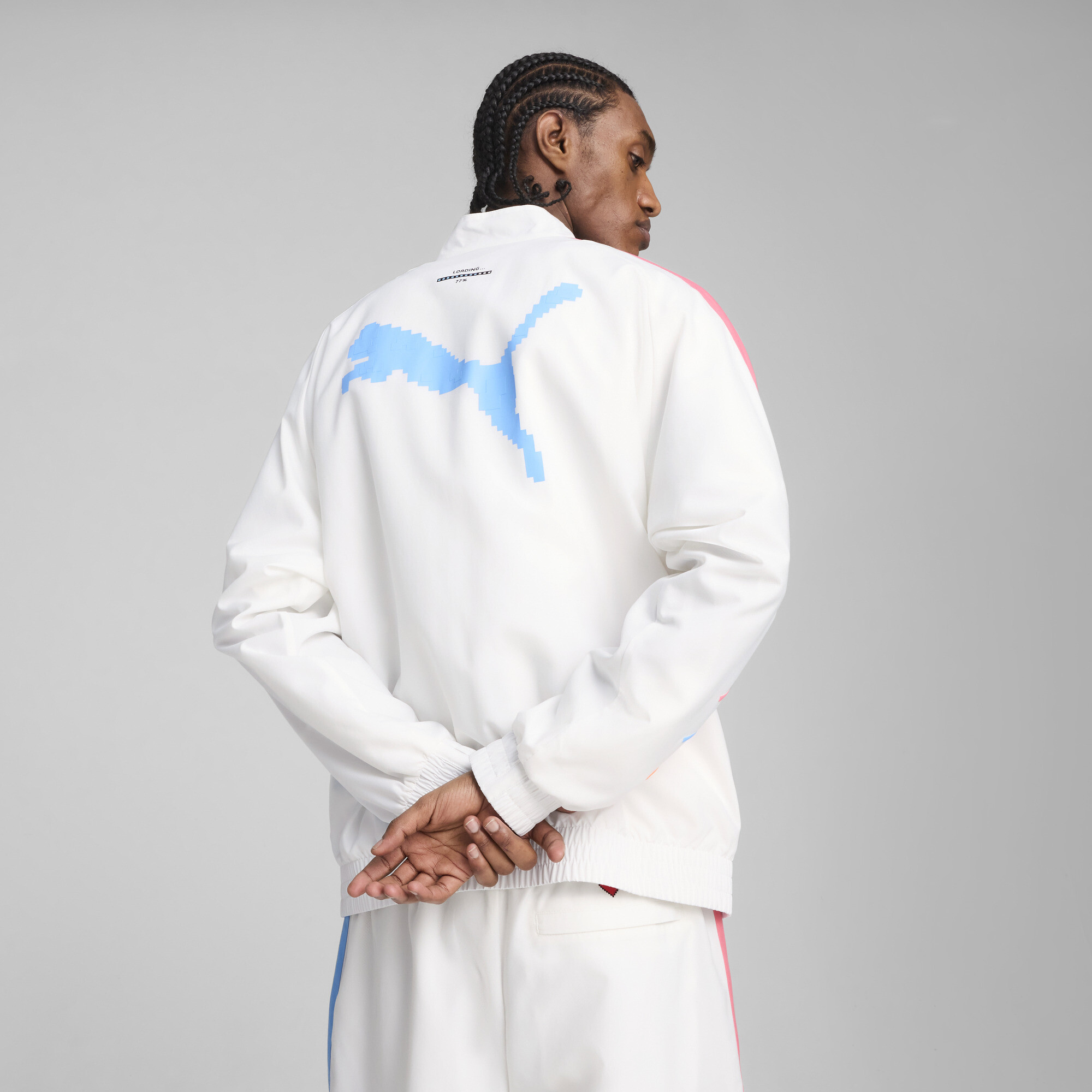 PUMA Scuderia Ferrari Miami T7-jack voor Heren, Wit, Maat L thumbnail 5