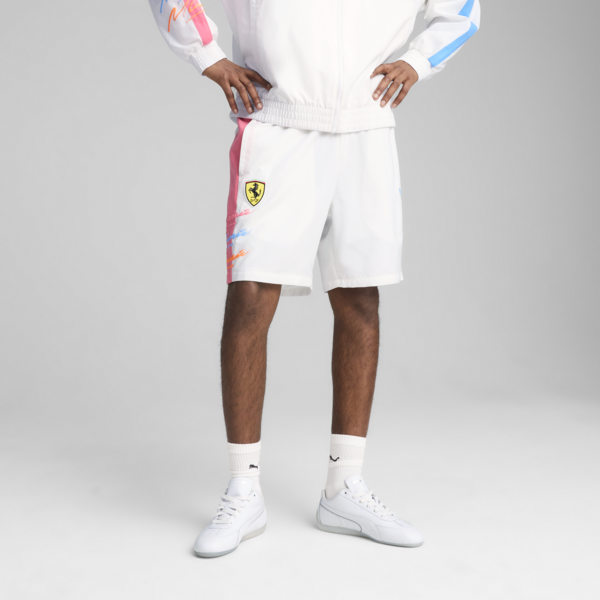 Scuderia Ferrari Miami T7 7" Shorts Men, PUMA White, large-ZAF