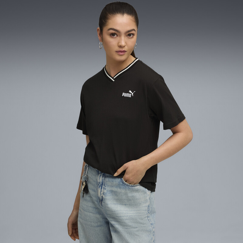 

Women's PUMA Essentials Women’s Relaxed Fit V-Neck Tee