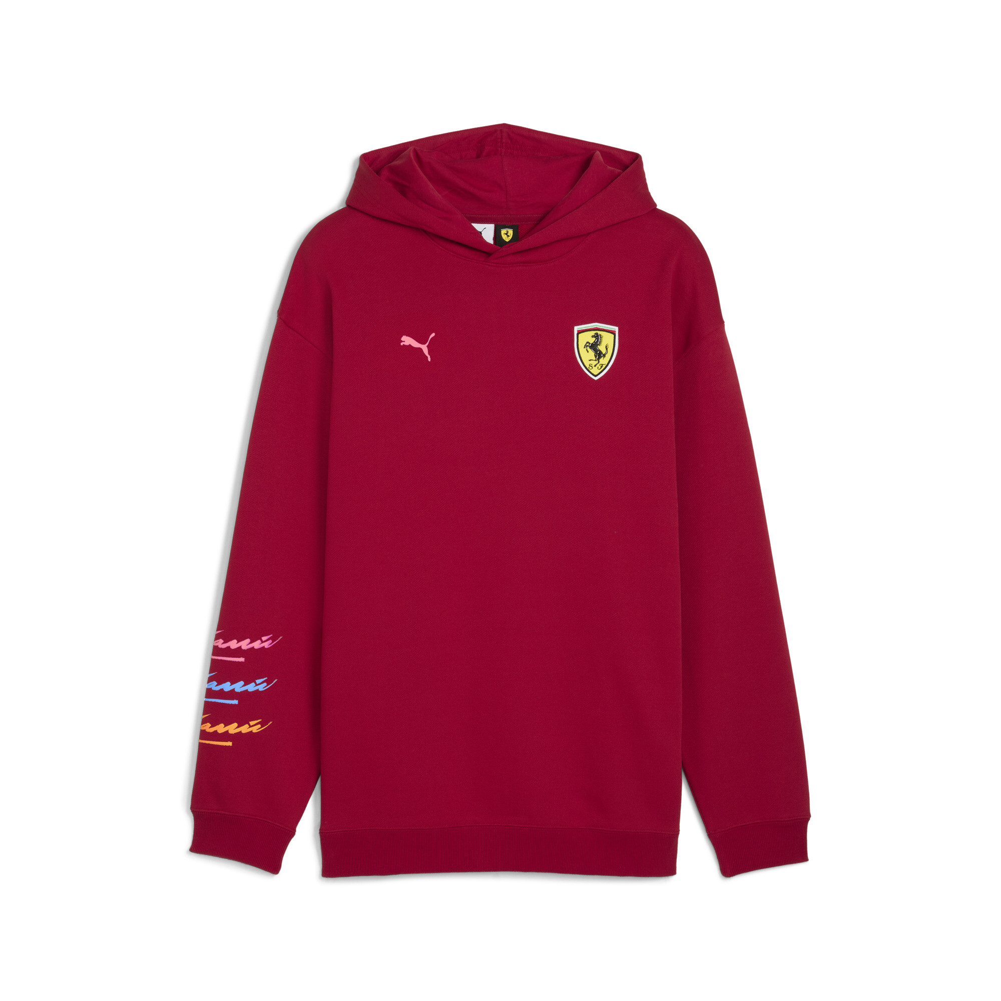Puma Scuderia Ferrari Miami Graphic Hoodie Herren | Mit Plain | Dark Crimson | Größe: L