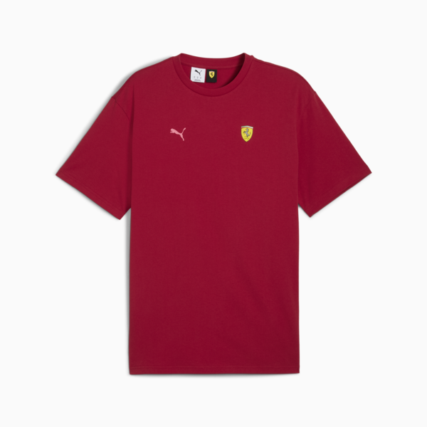 Scuderia Ferrari Miami Graphic Tee Men, Dark Crimson, large-ZAF