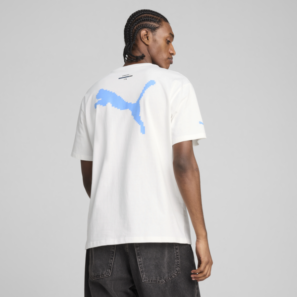 Scuderia Ferrari Miami Graphic Tee Men, PUMA White, large-ZAF