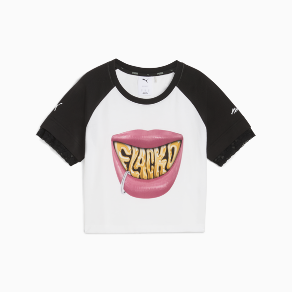 A$AP ROCKY x PUMA Flacko Smile Baby Tee Women, PUMA White, large-ZAF