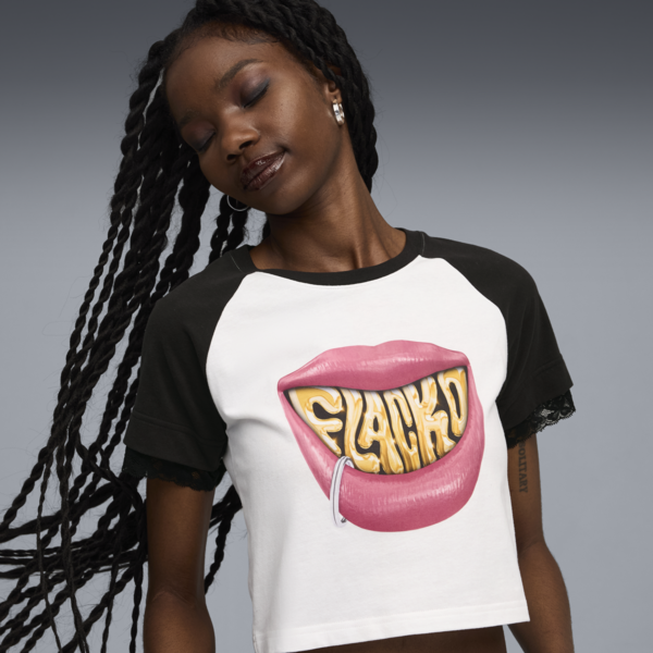 A$AP ROCKY x PUMA Flacko Smile Baby Tee Women, PUMA White, large-ZAF
