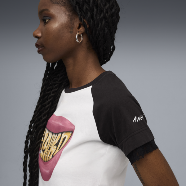 A$AP ROCKY x PUMA Flacko Smile Baby Tee Women, PUMA White, large-ZAF