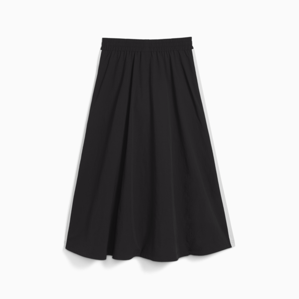 Falda larga T7 para mujer, PUMA Black, large-MEX