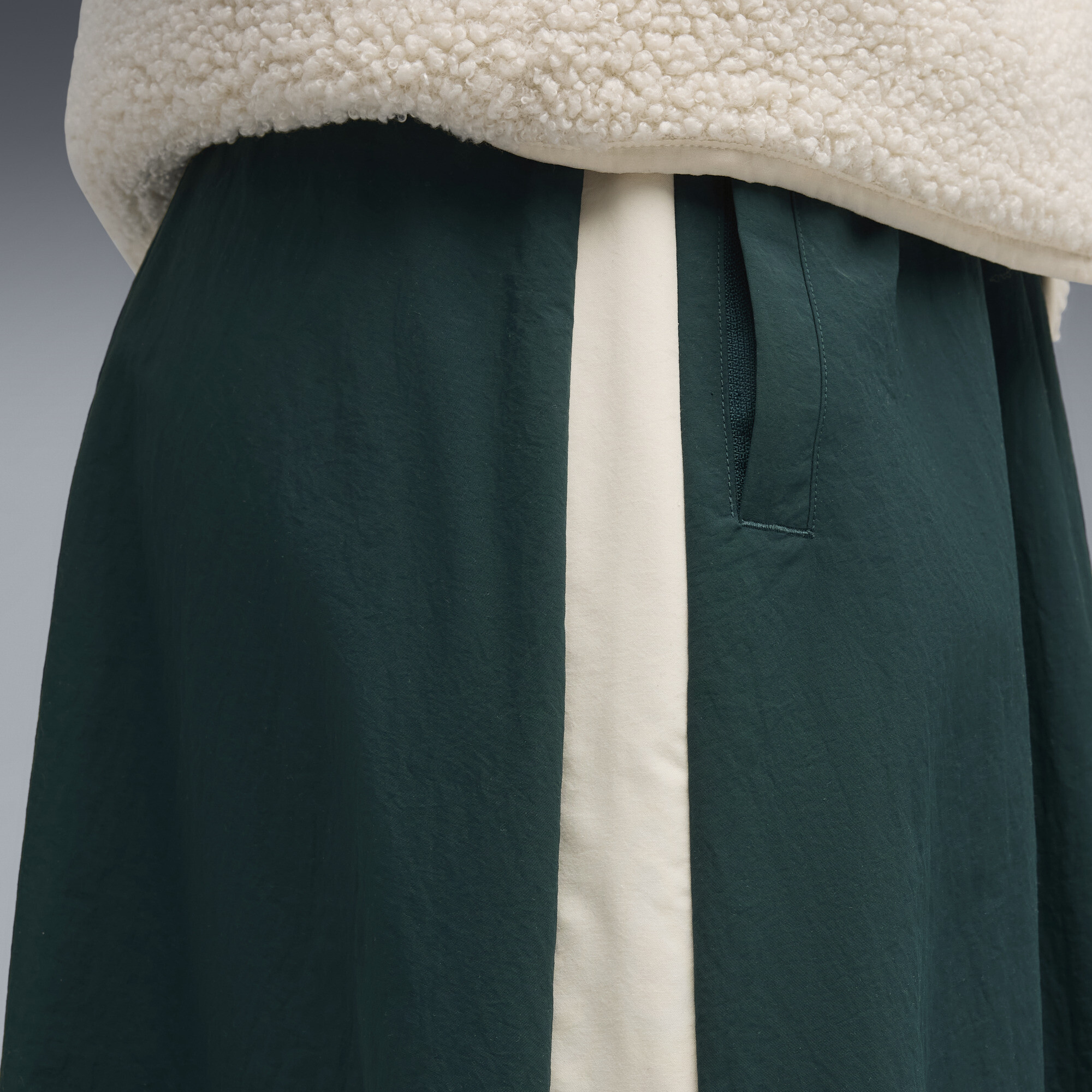 PUMA T7 Woven midirok voor Dames, Groen, Maat M thumbnail 4