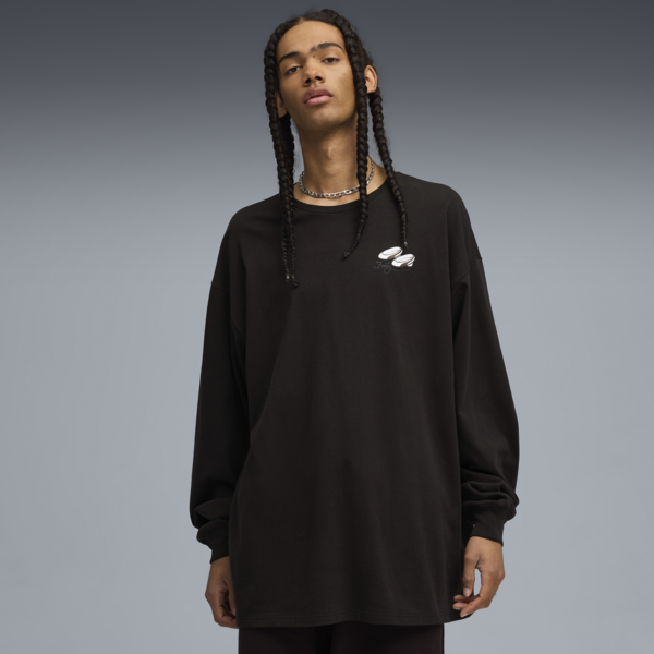 Playera de manga larga unisex FENTY x PUMA x SMURFS, PUMA Black, large-MEX