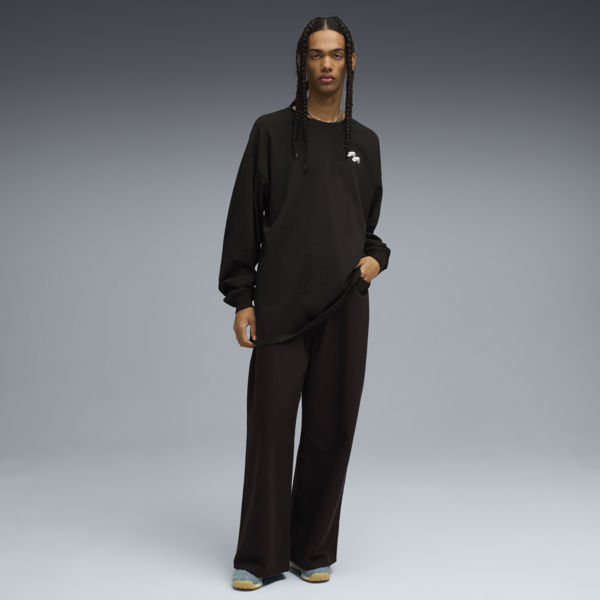 Remera manga larga FENTY x PUMA x SMURFS unisex, PUMA Black, large-ARG