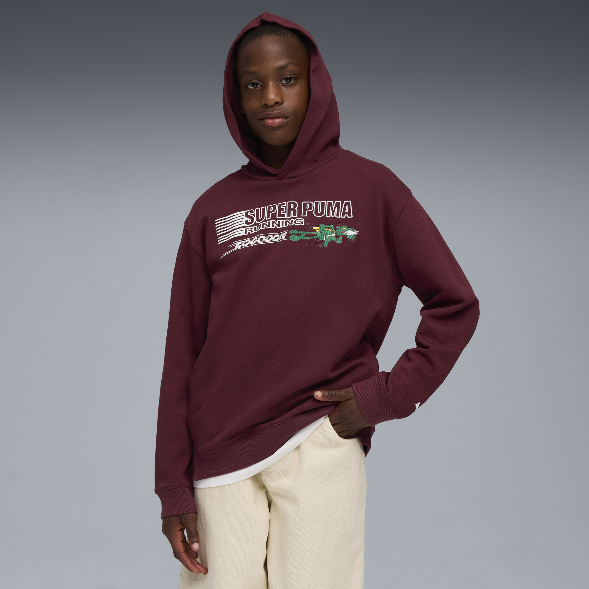Дитяче худі Super PUMA Relaxed Hoodie Youth | Колір: Червоний