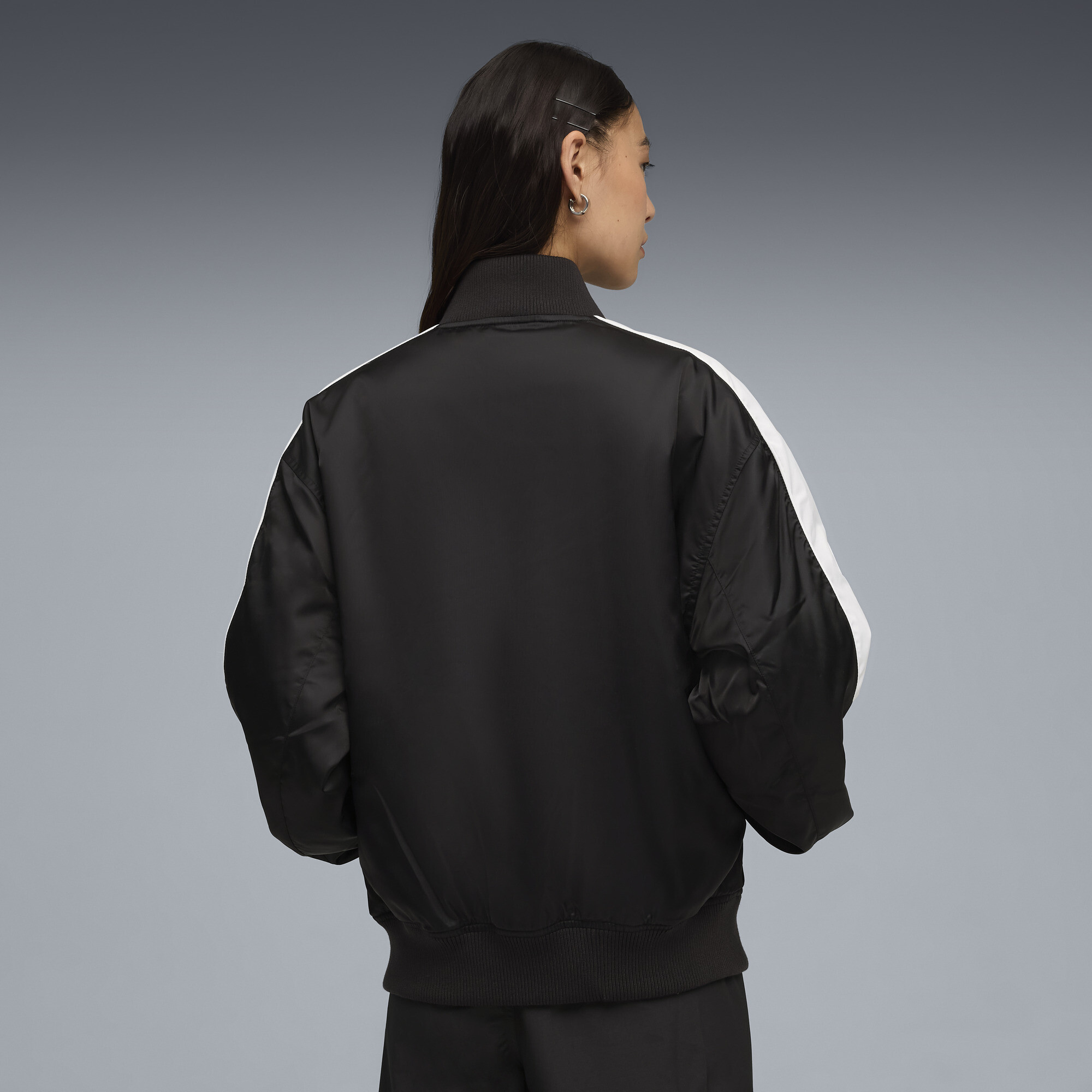 PUMA T7 uniseks bomberjack, Zwart, Maat XXS thumbnail 5