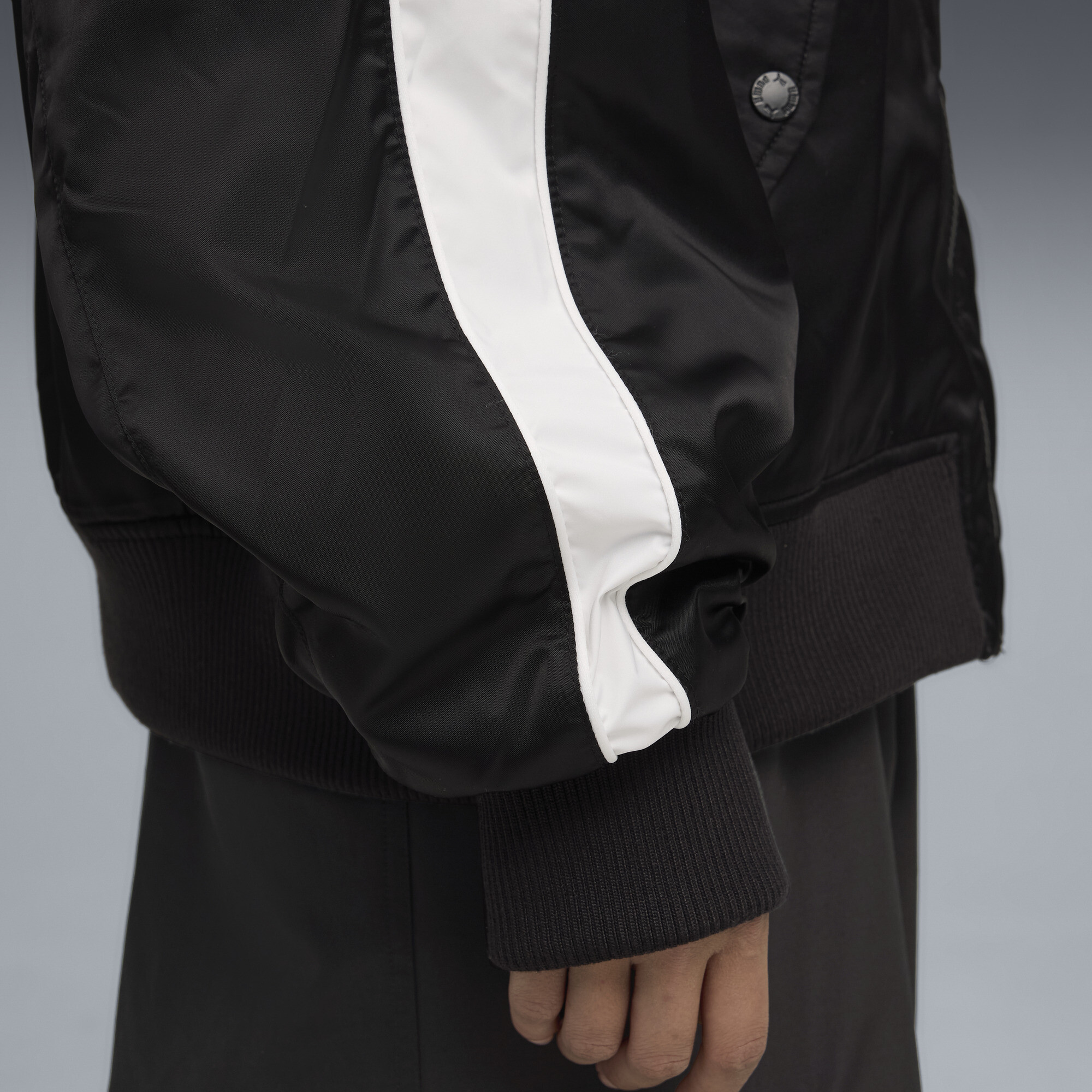 PUMA T7 uniseks bomberjack, Zwart, Maat XXS thumbnail 4