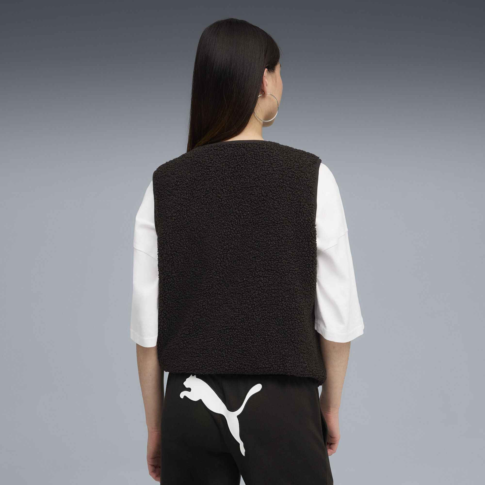 PUMA Wardrobe Essentials gilet van poolfleece voor Dames, Zwart, Maat XS thumbnail 5