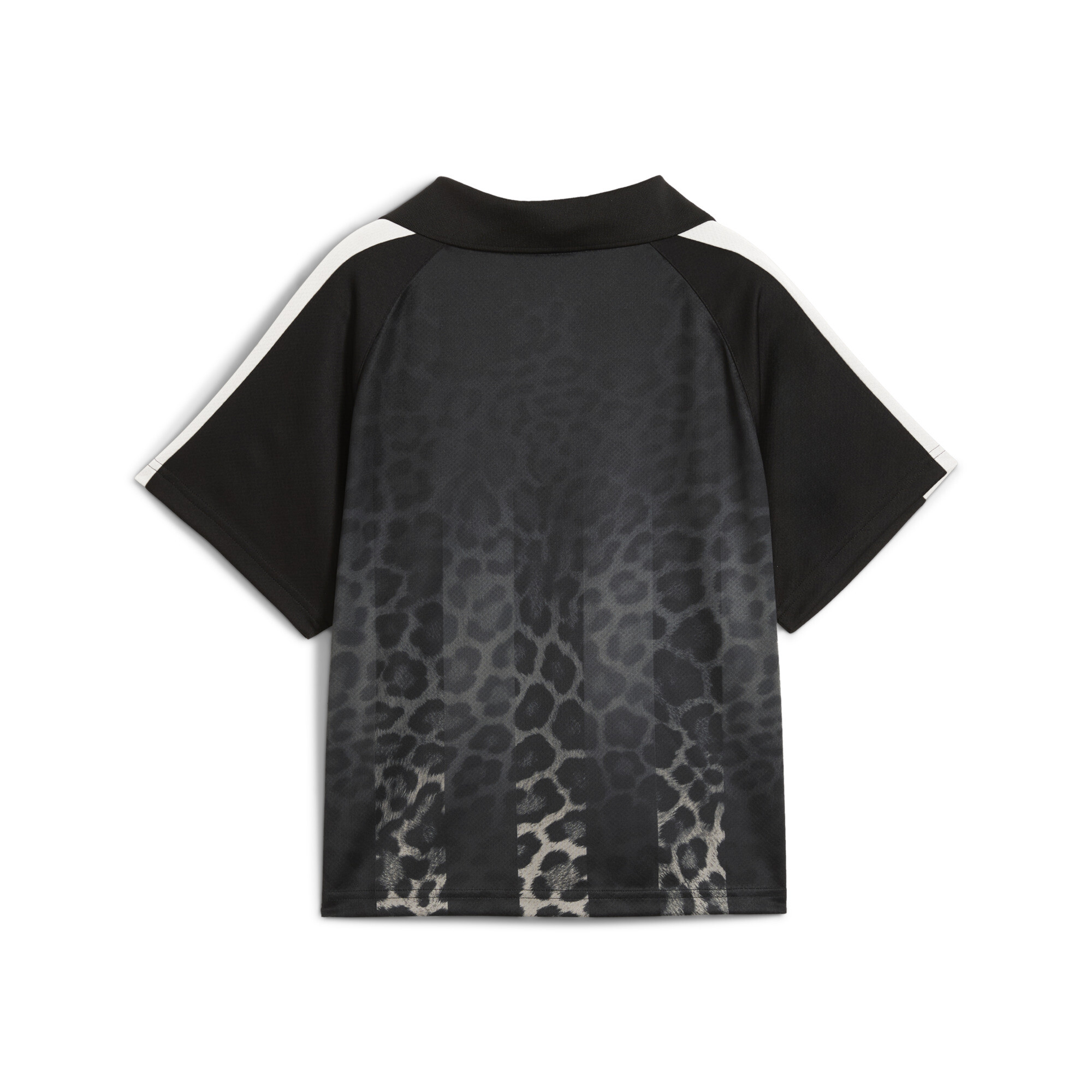 PUMA T7 Leo Luxe relaxed voetbalshirt voor Dames, Zwart, Maat XL thumbnail 2