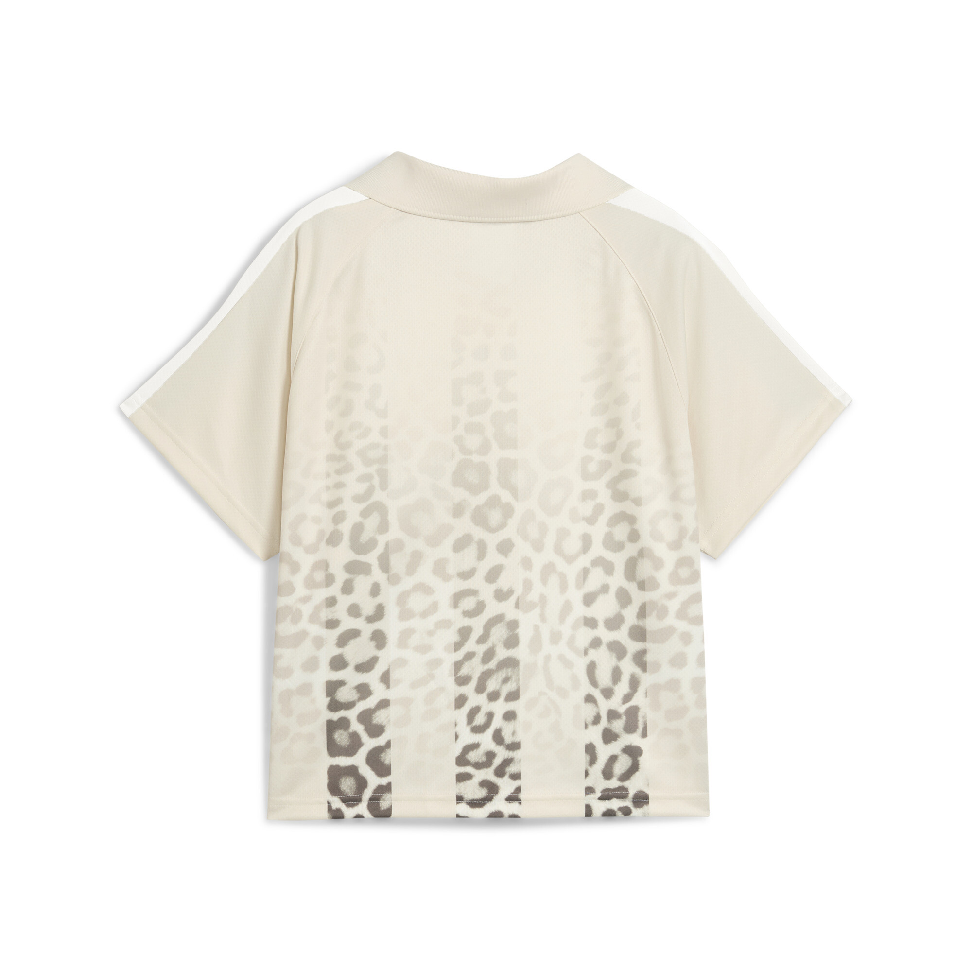 PUMA T7 Leo Luxe relaxed voetbalshirt voor Dames, Grijs, Maat L thumbnail 2