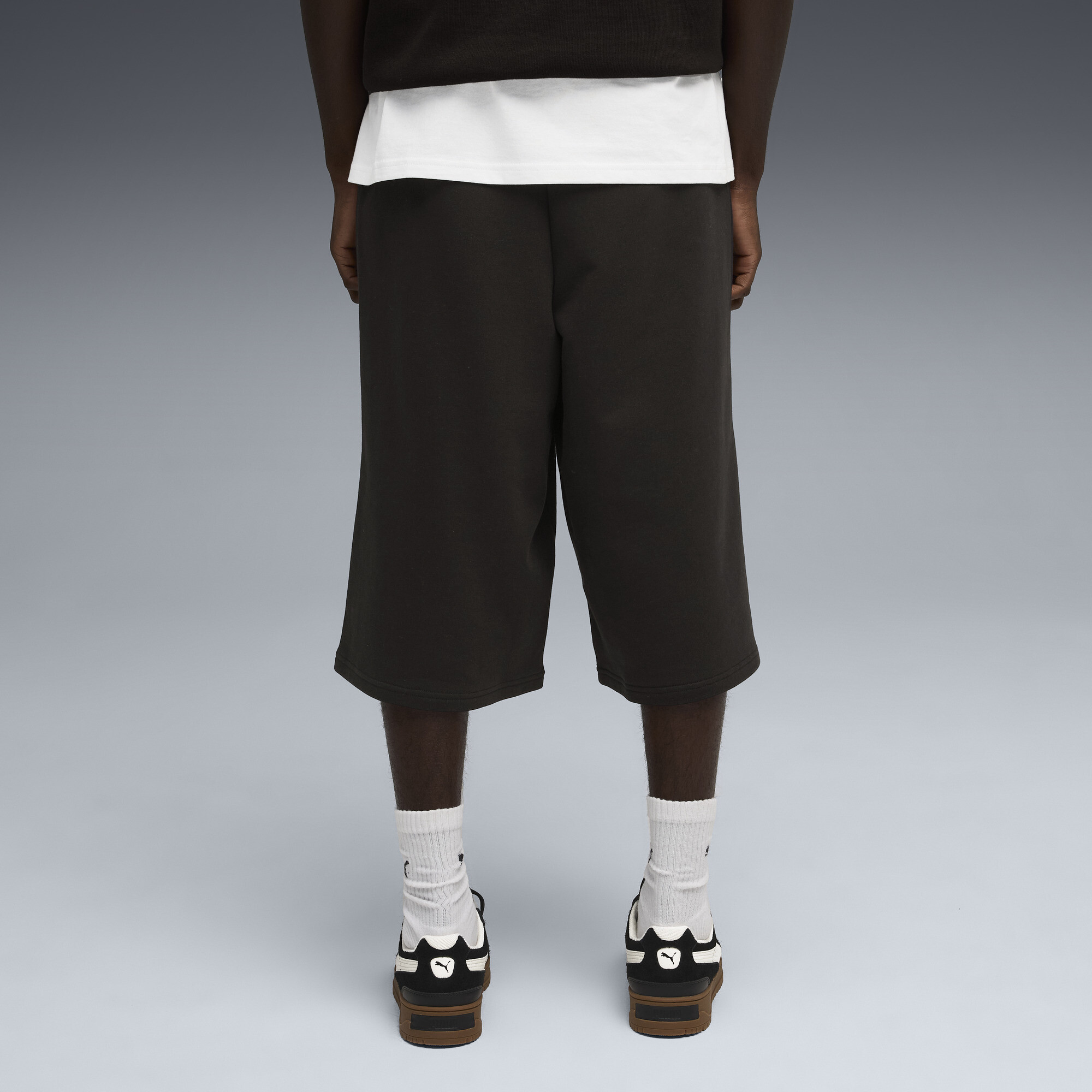 PUMA Wardrobe Essentials relaxte jort voor Heren, Zwart, Maat L thumbnail 5