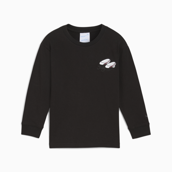 FENTY x PUMA x SMURFS Long Sleeve Tee Kids, PUMA Black, large-ZAF
