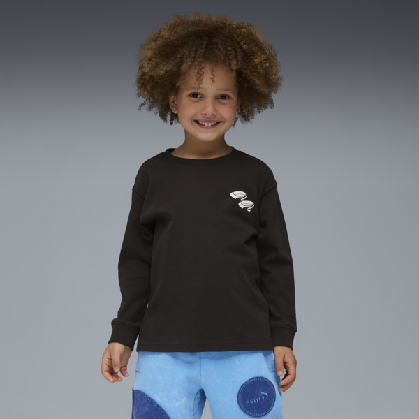 Playera de manga larga FENTY x PUMA x SMURFS para niños, PUMA Black, large-MEX
