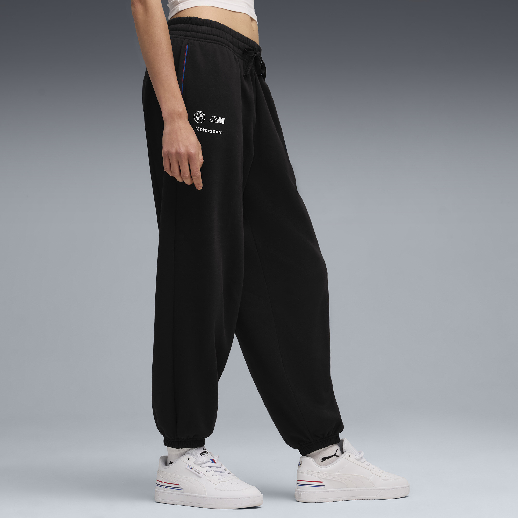 PUMA BMW M Motorsport Essentials sweatpant voor Dames, Zwart thumbnail 4