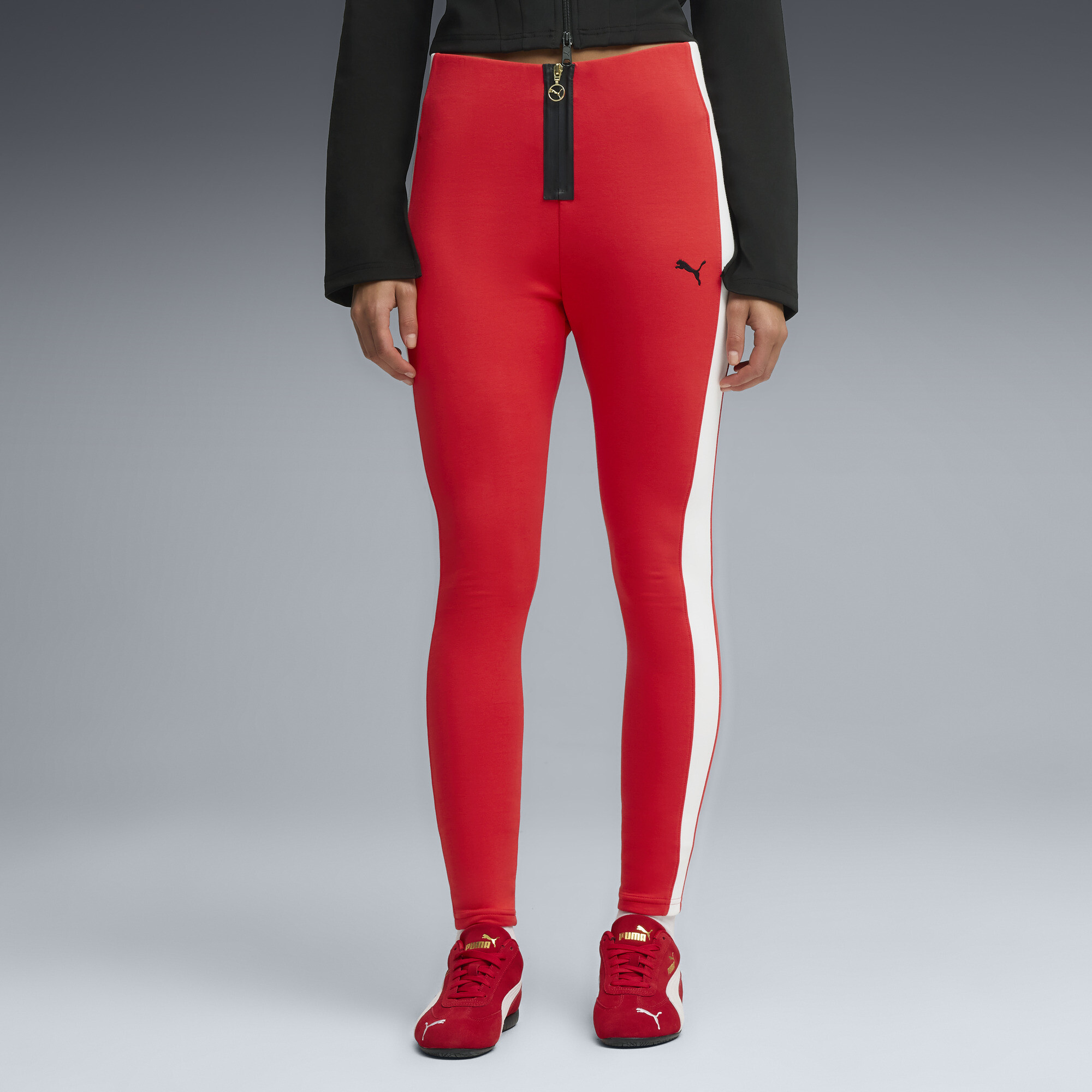 Puma T7 Zip Leggings Women In Red