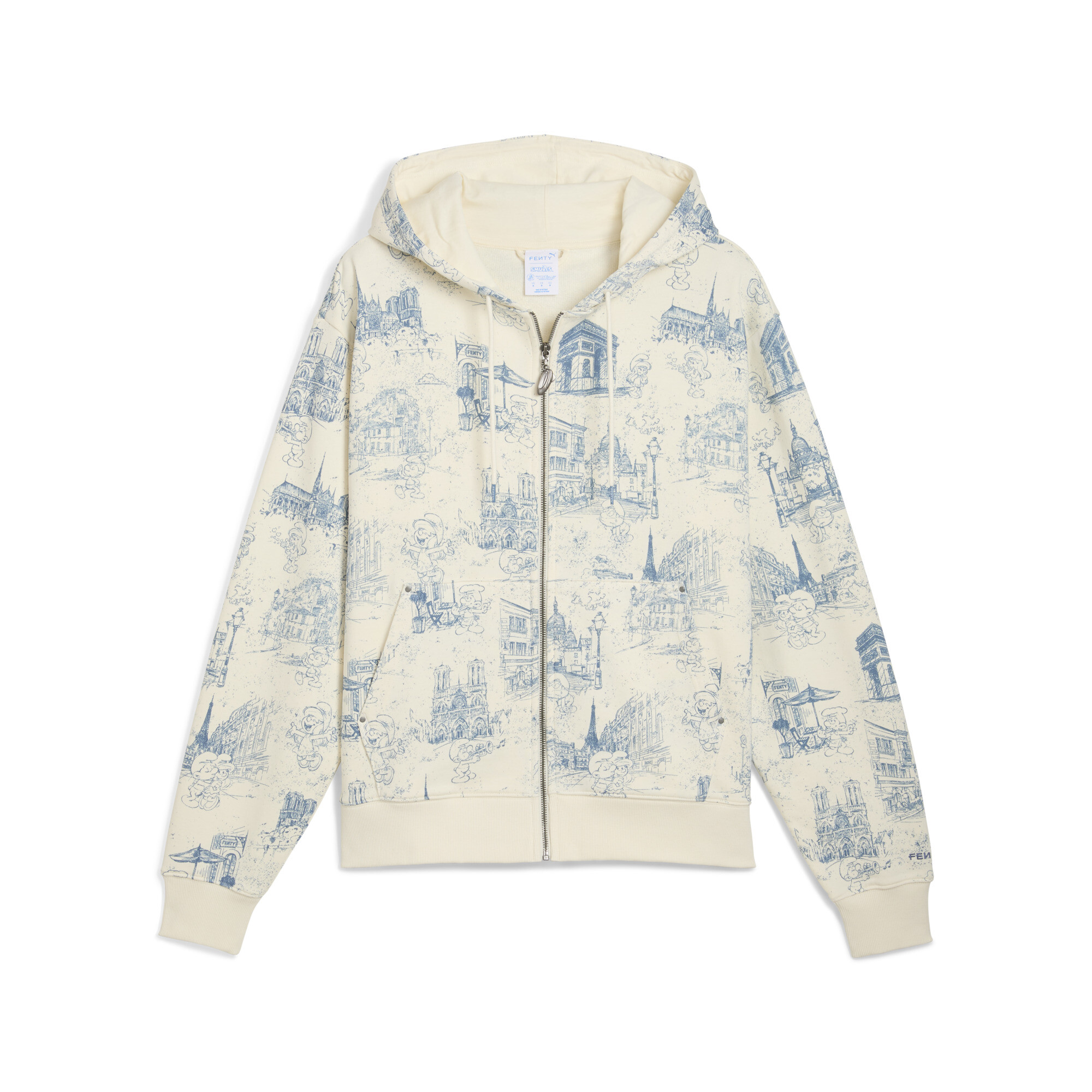 商品情報FENTY x PUMA x スマーフ スマーフ トワル ジップ フーディポップカルチャーとファッションが融合した、FENTY x PUMAの最新コレクションから、スマーフの世界観を大胆に表現