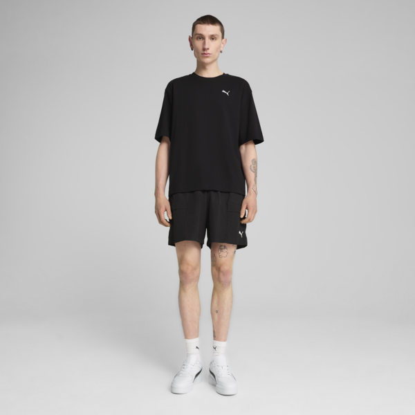 Wardrobe Essentials Boxy Tee Men, PUMA Black, large-ZAF