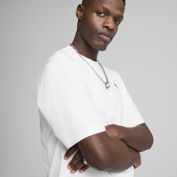 Wardrobe Essentials Boxy Tee Men, PUMA White, large-ZAF