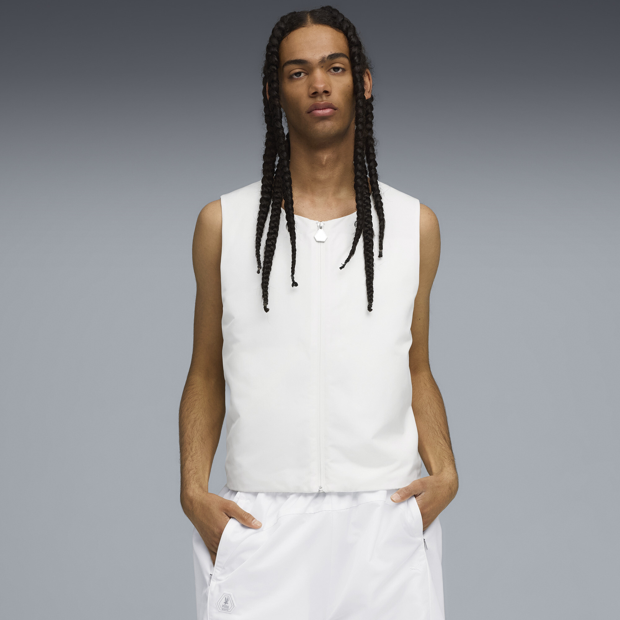 Puma x SKEPTA Weste Herren | Mit Plain | White | Größe: XL