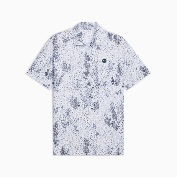 CLOUDSPUN Garden Golf Polo Men, White Glow, large-ZAF
