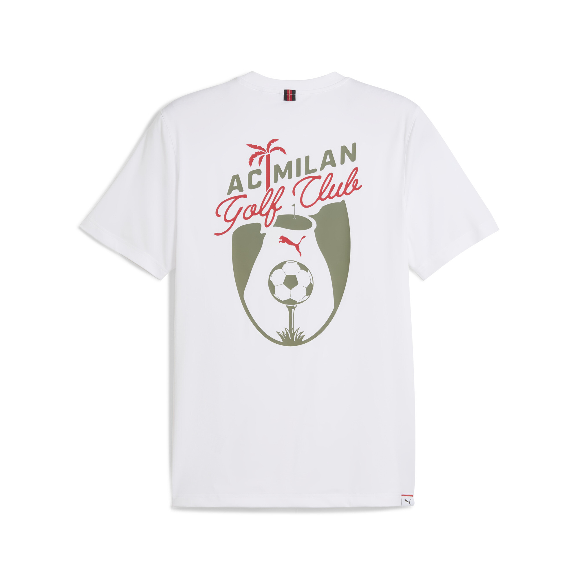 PUMA x AC Milan golfshirt voor Heren, Wit, Maat 3XL thumbnail 2
