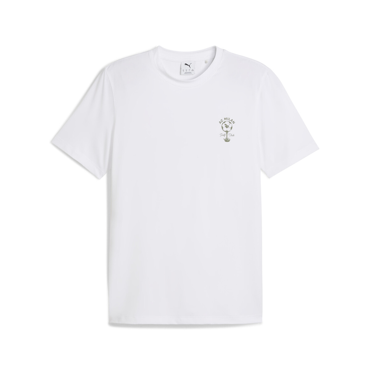 PUMA x AC Milan Golf T-Shirt Men in White Glow, Medium