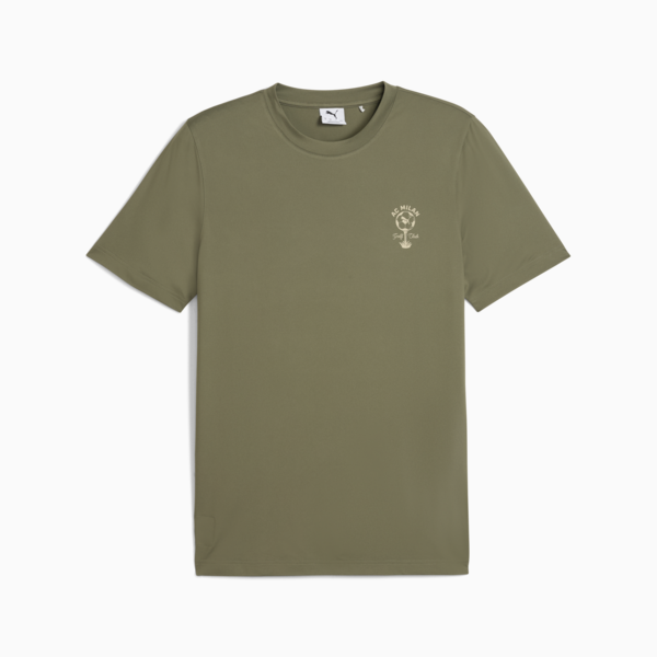 PUMA x AC Milan Golf Tee Men, Dark Sage, large-ZAF