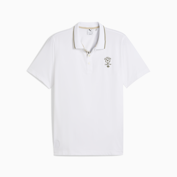 PUMA x AC Milan Golf Polo Men, White Glow, large-ZAF