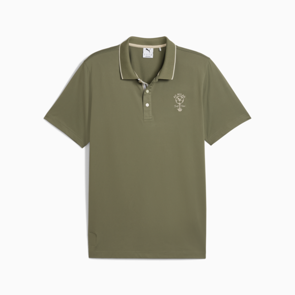PUMA x AC Milan Golf Polo Men, Dark Sage, large-ZAF