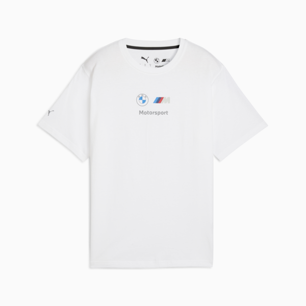 BMW M Motorsport Essentials Logo Tee Women, PUMA White, large-ZAF