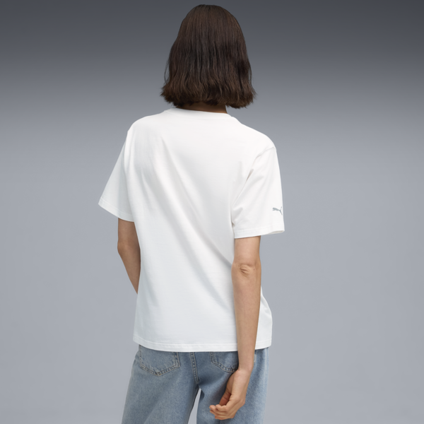 BMW M Motorsport Essentials Logo Tee Women, PUMA White, large-ZAF