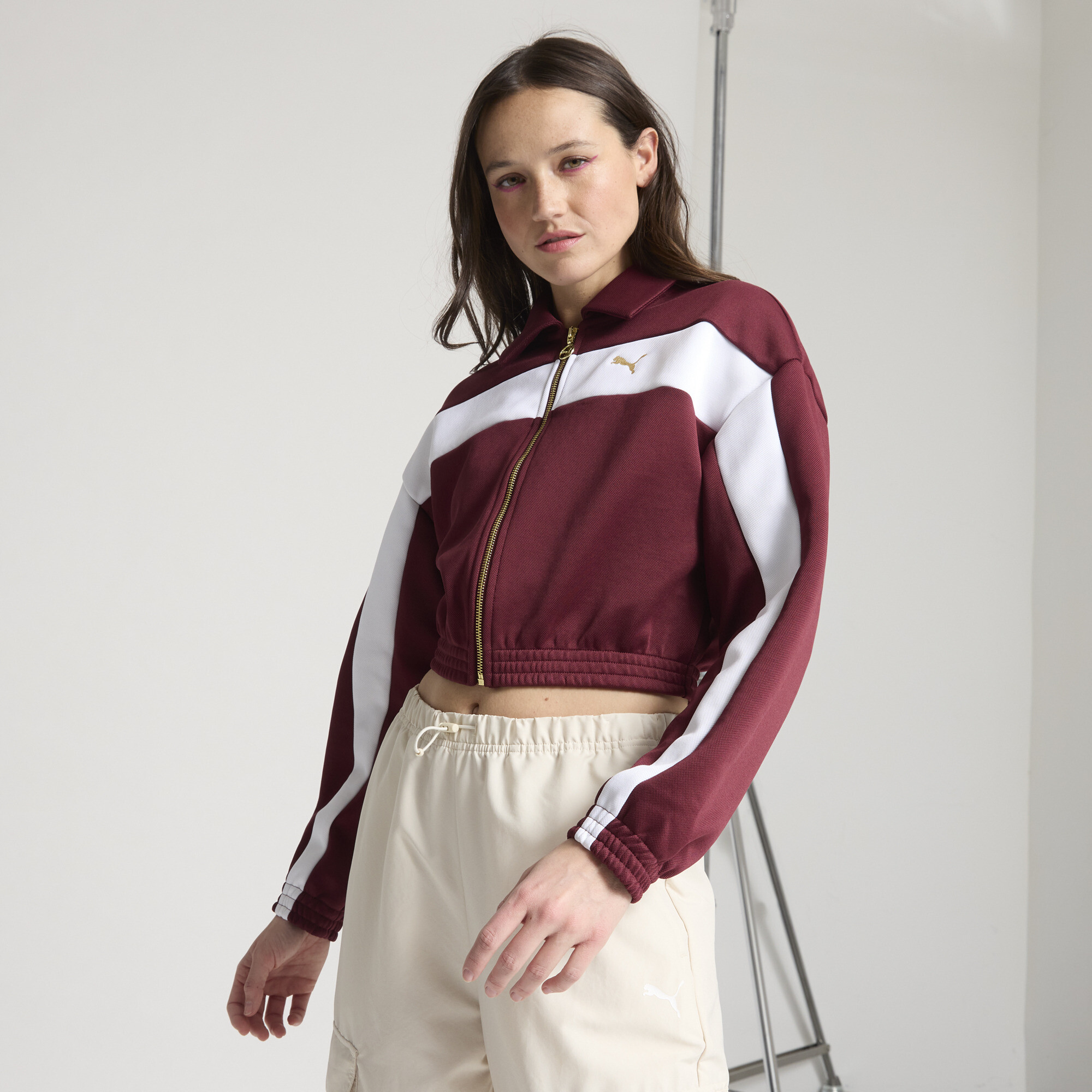 PUMA T7 Women's Relaxed Crop Track Jacket | eBay