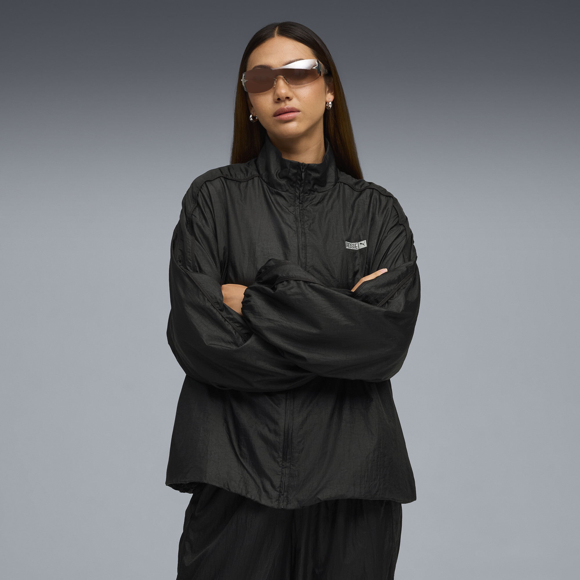 Puma X Rosé T7 Women's Track Jacket In Black