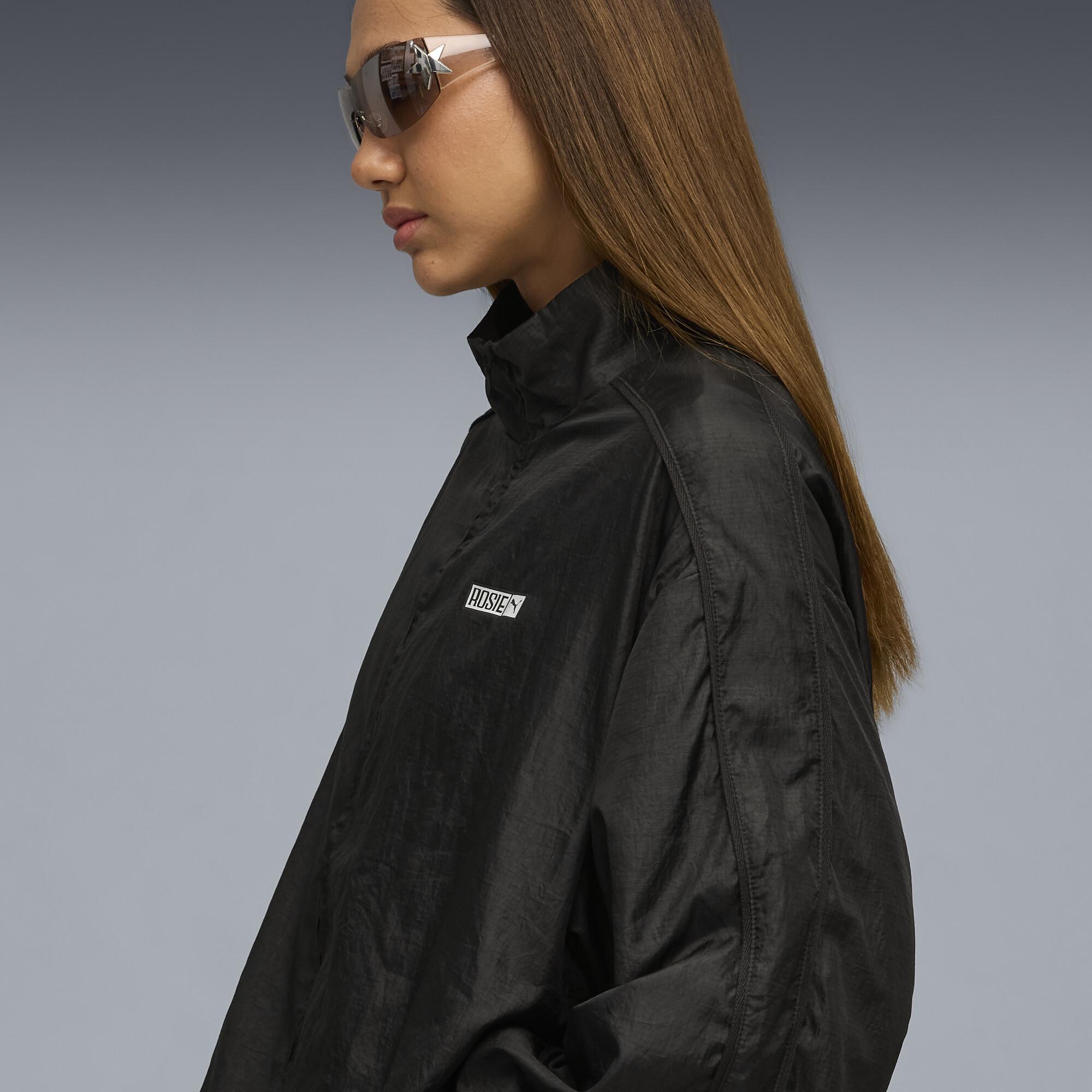 PUMA x ROSÃ T7 trainingsjack voor Dames, Zwart, Maat XL thumbnail 7