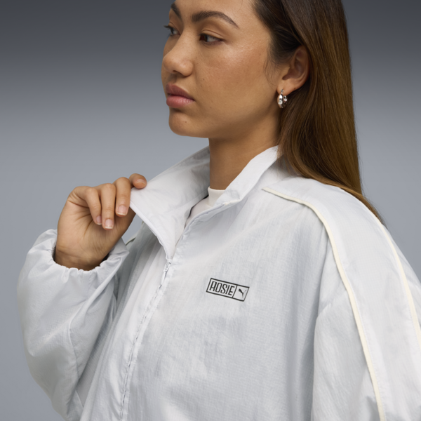 Chamarra PUMA x ROSÉ T7 para mujer, Silver Mist, large-MEX