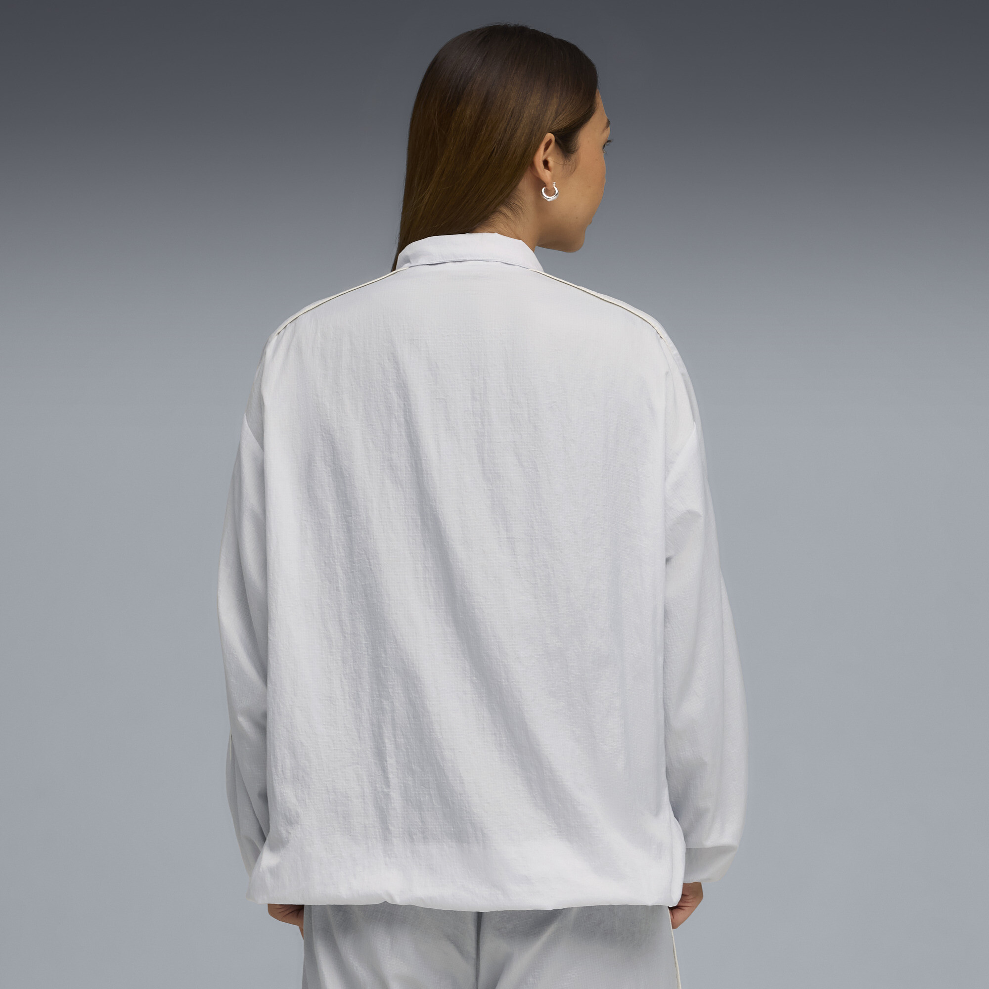 PUMA x ROSÃ T7 trainingsjack voor Dames, Zilver, Maat XXL thumbnail 5